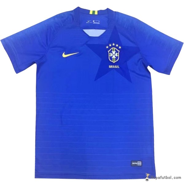 Camiseta Brasil Replica Segunda Ropa 2018 Azul